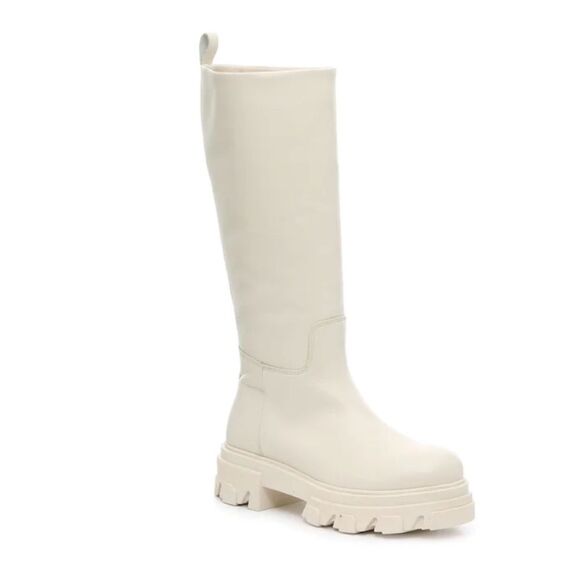 Brand New Steve Madden Priority Tall Boot Sz 10 Color: Off White - Picture 1 of 9